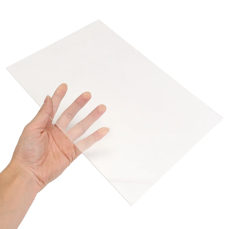 200x300mm Transparent Extruded Clear plastic Sheet acrylic board organic glass polymethyl methacrylate 1mm 3mm 10mm