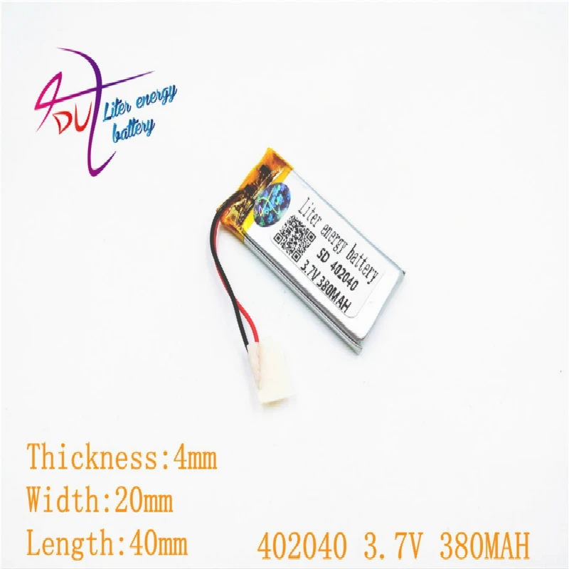 1pcs [SD] 3.7V,380mAH,[402040] Polymer lithium ion / Li-ion battery for TOY,POWER BANK,GPS,mp3,mp4,cell phone,speaker