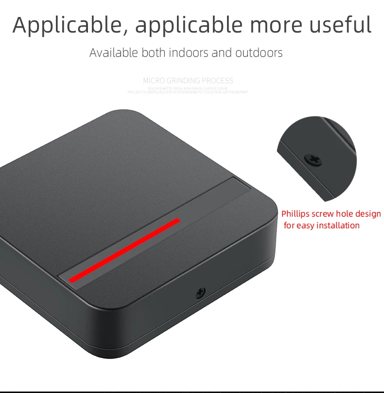 Lector RFID de largo alcance, sistema de Control de acceso, 125KHz, 13,56 MHz, de proximidad inteligente, resistente al agua IP68, lector Weigand