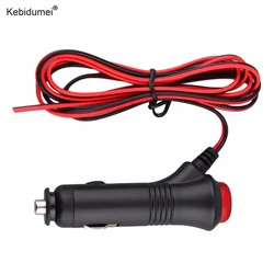 Kebidu 12V 24V Car Cigarette Lighter Socket Splitter Plug Connector Power Adapter On Off Switch Universal Charger Power Adapter