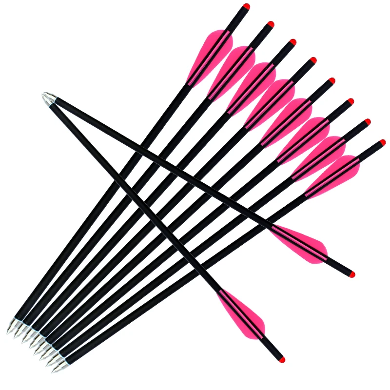 Carbon Arrow for Hunting Archery, Mixed Carbon Arrow, Outdoor Sports, High Quality, 13.5 in, 16 in, 17 in, 18 in, 20 in, 6 PCs