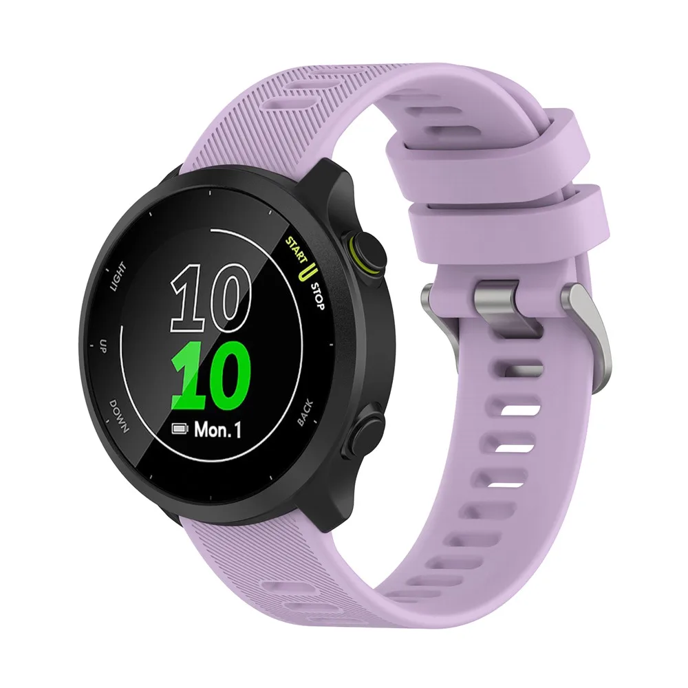 BEHUA 20mm Offizielles Armband für Garmin Forerunner 55 158 245 245M 645 Music, Schnellverschluss-Silikonband Correa – Detail 6
