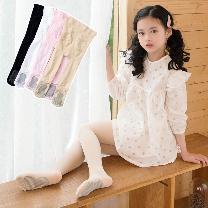 Children's new massage soles of non-slip pantyhose spring and summer velvet deodorant thin section high elastic summer section