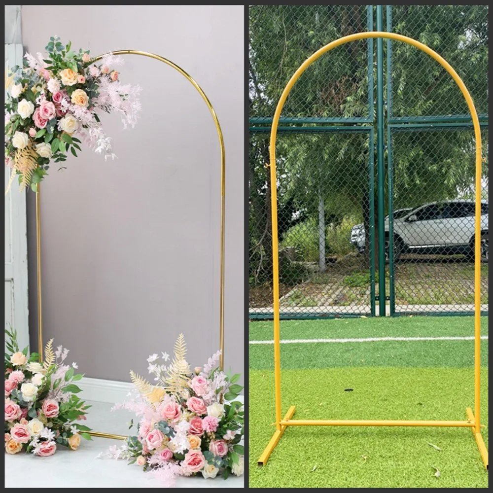 

Wedding Props Round Arc Wrought Iron Arch Background Screen Decoration Stand Home Birthday Party Balloon Arch Decoration