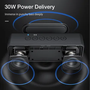 Blitzwolf 30W مكبر صوت بلوتوث لاسلكي محمول 3600 مللي أمبير في الساعة سائقين مزدوجين باس TWS ستيريو IPX6 مقاوم للماء Daux TF بطاقة AUX أعلى 8 مبيعات لأجهزة العرض Blitzwolf - رقم 3