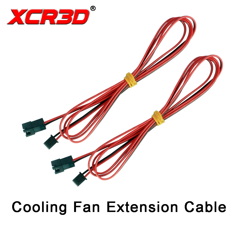 

XCR3D 2pcs/lot 3D Printer Parts Cooling Fan Power Interface Extension Resistor Cable 2pin XH2.54 Connection Line Lengthen Wire