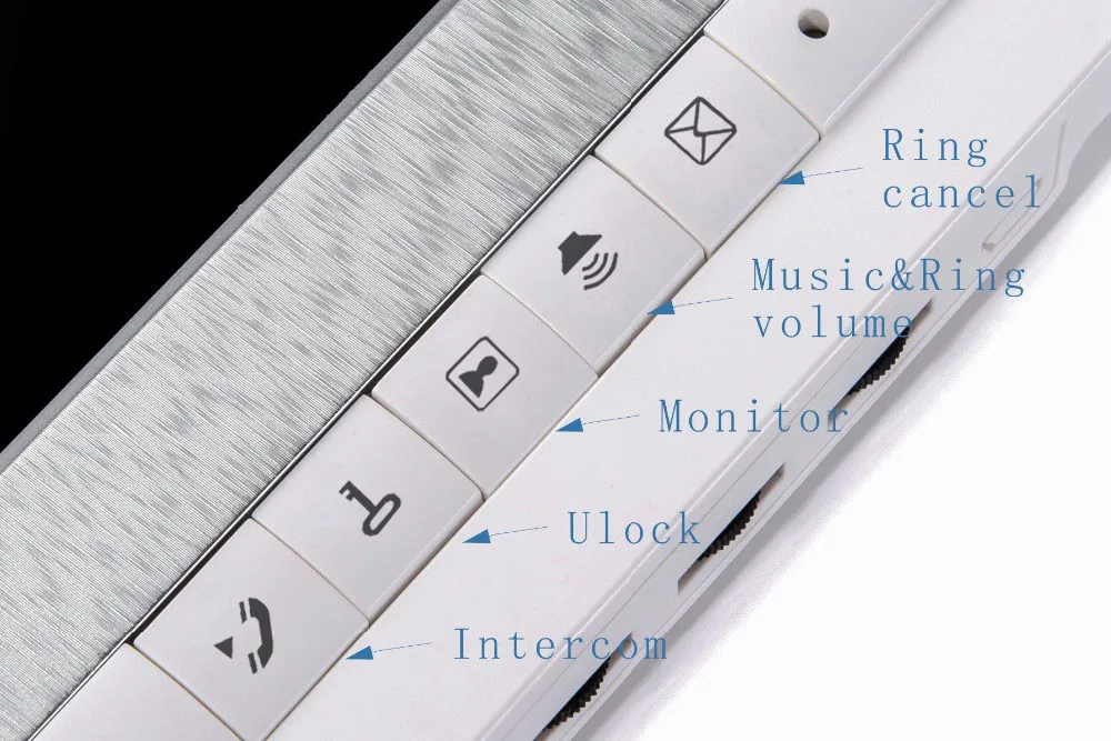 7 Inch Monitor Video Door Phone Intercom System Doorbell Camera visual intercom doorbell Video Intercom doorphone for villa