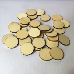 50/100 piezas de Chips de círculos recortados de madera redondos de 10mm 20mm 30mm 40mm para piezas de juegos de mesa, proyectos de artes y manualidades, adornos Dty