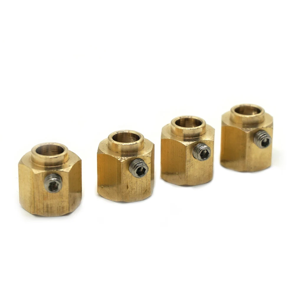 AXSPEED 5/8/9/10/11/12/15/20 mm schweres Messing 12 mm Radnaben Sechskant verlängerter Adapter für TRX-4 TRX-6 1/10 RC Crawler Autoteile – Detail 32