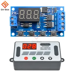 DC 12V 24V modulo interruttore relè temporizzato Trigger Cycle Circuit Board Dual MOS Tube Control Timer Relay DC Motor LED Light Micro