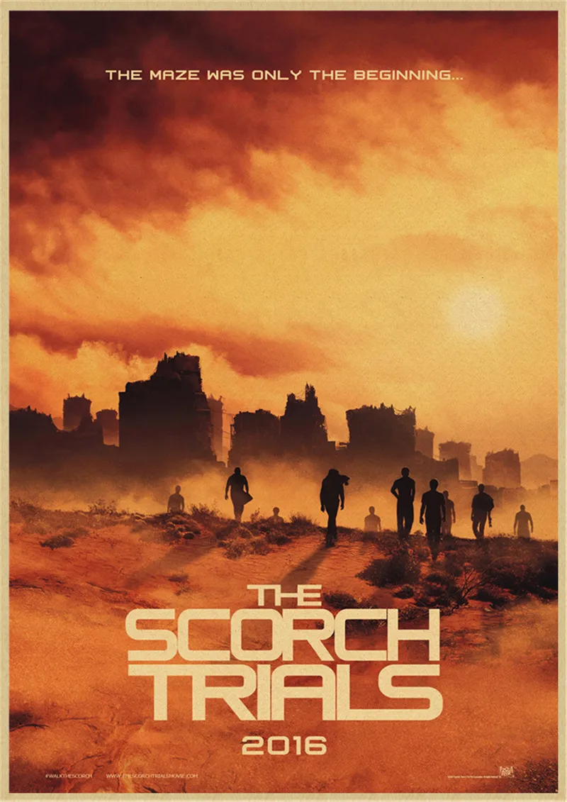 The Maze Runner Kraft Paper Movie Poster Wall Art Home Poster Print Modular For Living Room