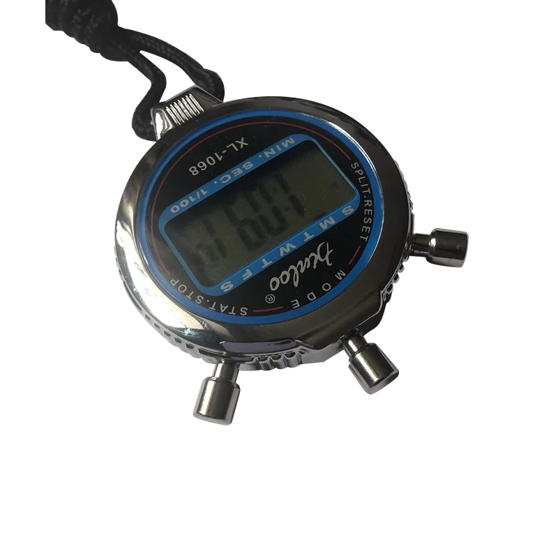 1/100s Precision Timer Stopwatch LCD Stopwatch Sport Waterproof Stopwatch Hours Minutes Month Display Countdown Alarm clock