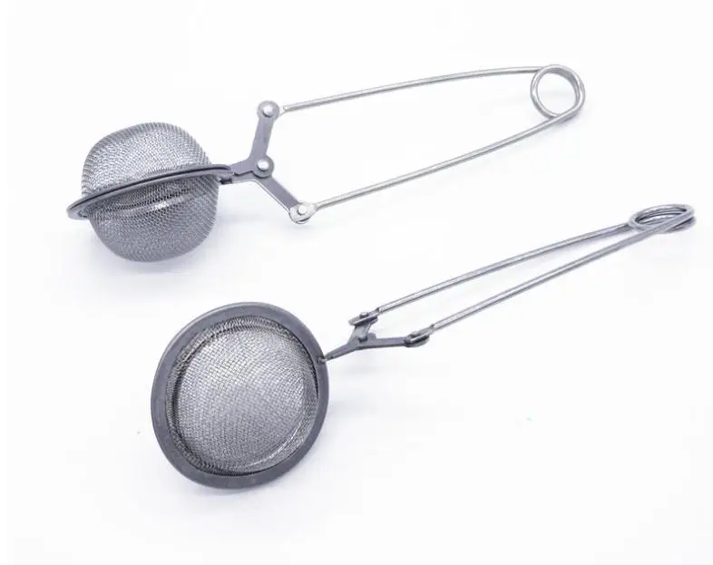 

1000pcs/lot 4.5cm Stainless Steel Handle Tea Infuser Tea Sticks Sphere Mesh Tea Strainer Tea Balls SN2478