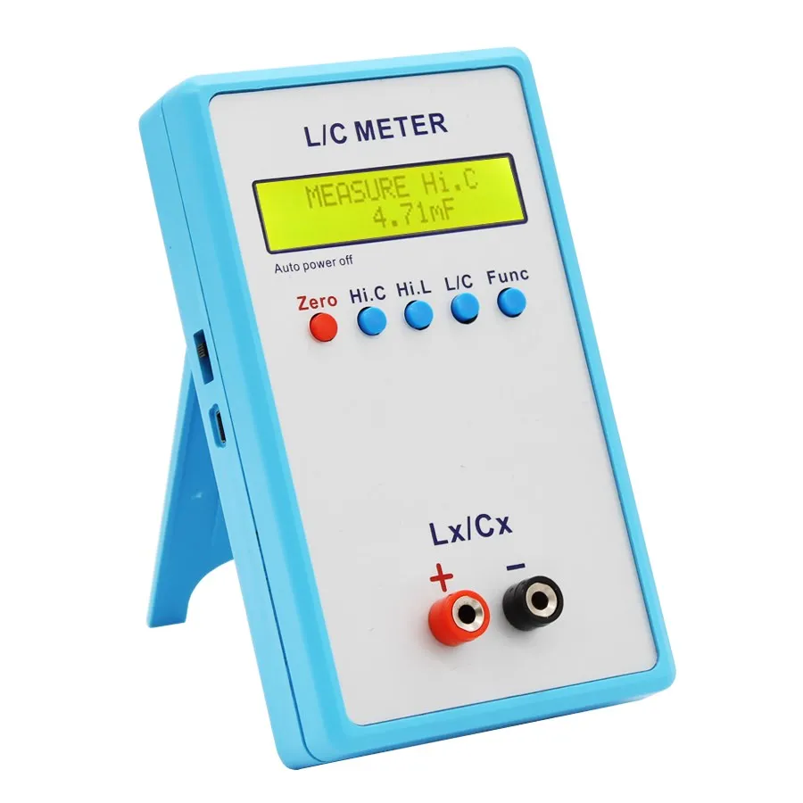 JUNTEK LC-200A Handheld Inductor&Capacitor Digital LCD Capacitance Inductance Meter LC Meter 1pF-100mF 1uH-100H