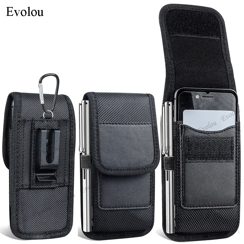 Phone Pouch for Xiaomi Redmi Note 10T 10 Pro 4G 5G Cover Oxford Cloth Holster Belt Clip Phone Case for Redmi Note 9s Mi 11 Lite