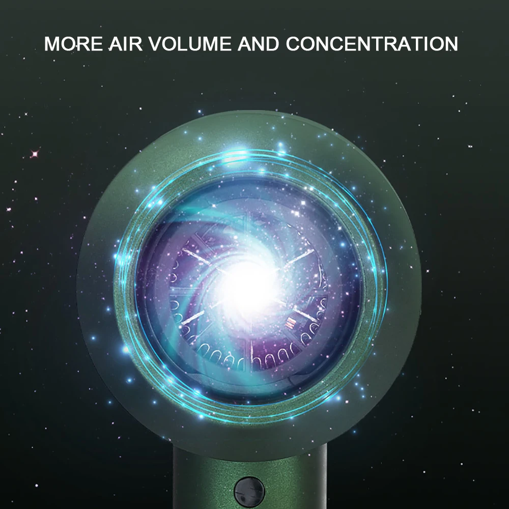 Pengering Rambut dengan Diffuser Salon 2000W Negatif Ionik Pukulan Cepat Kering 3 Pengaturan Panas 2 Kecepatan & Satu Keren