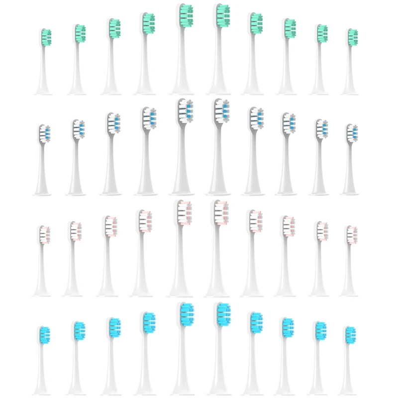 Brush Heads Replacement for Xiaomi MIJIA T700/T500/T300 Electric Toothbrushes UV Sterilized Sealed Packing Soft Bristle Gum Care