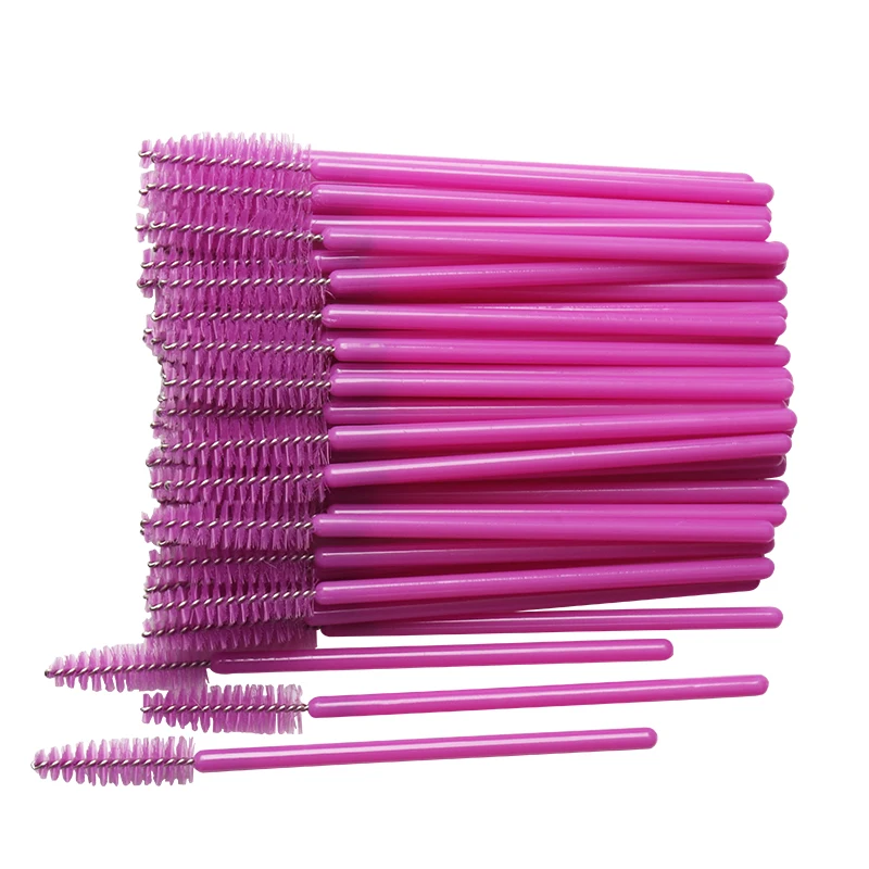 50 Stück Einweg-Nylon-Mascara-Applikatoren Wimpernbürsten für Wimpernverlängerung Damen Make-up Pinsel Werkzeuge – Detail 14