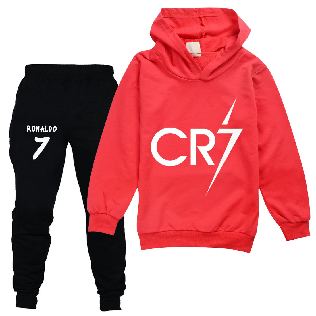 CR7 Cosplay Boys Girls Clothing Sets Spring Autumn Kids Outfits Hoodie Shirt+Pants 2Pcs Tracksuit Children Clothes Jogging Suit