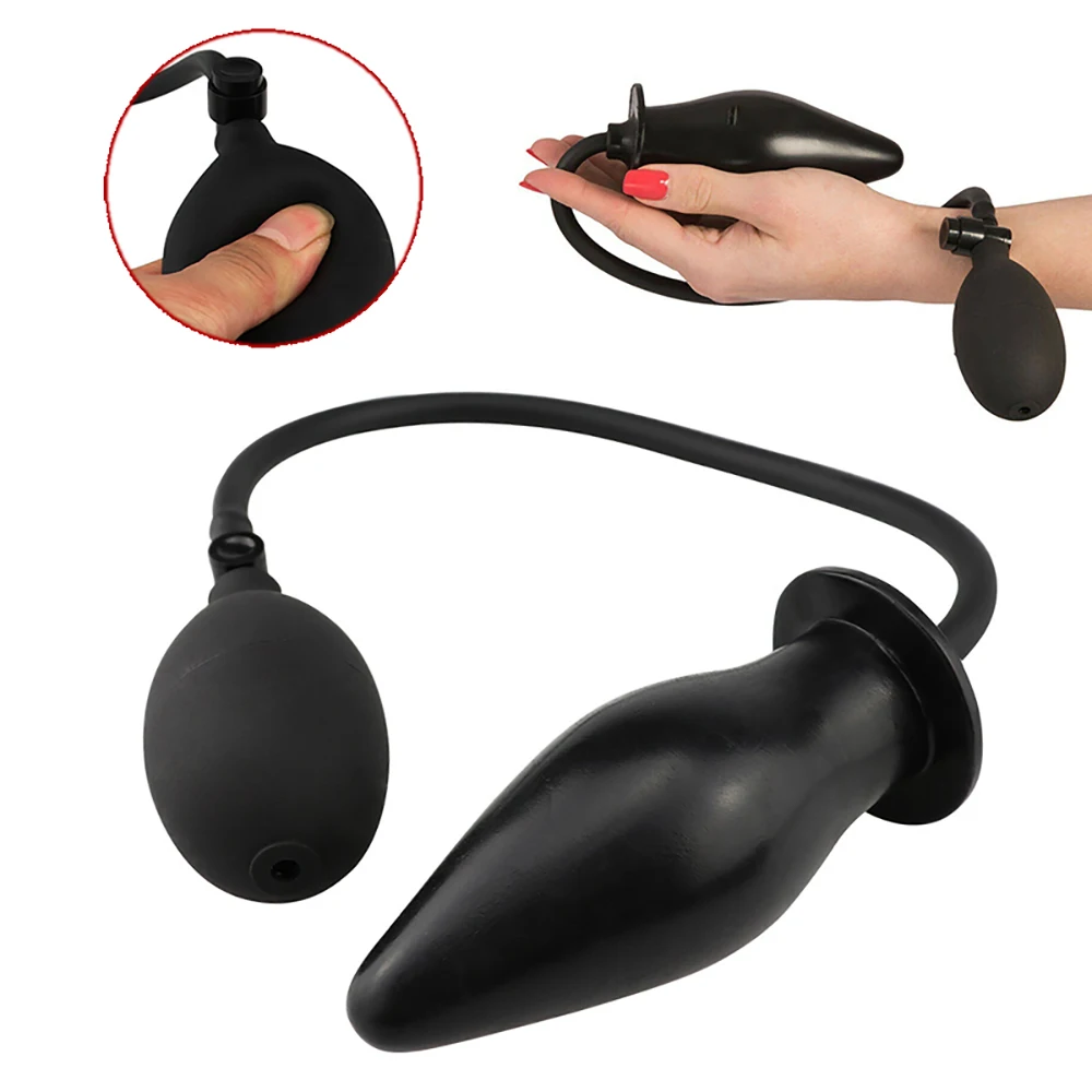 Inflatable Butt Plug Anal Dilator Massager Expandable Anal Balls Sex Toys Anal Elastic Dilator for Men Women Adult Gay Bdsm Game