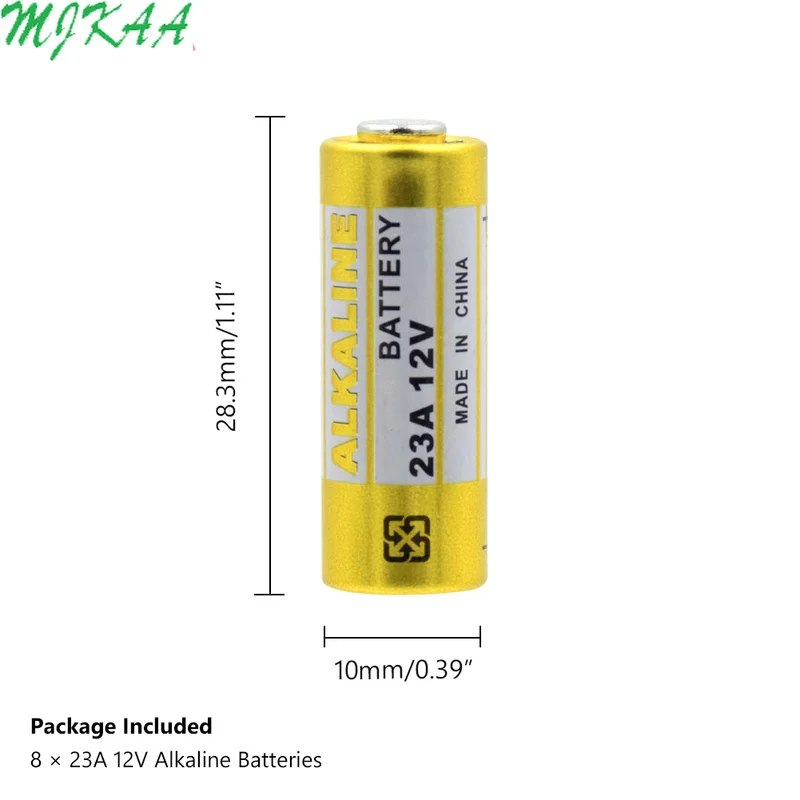 8 sztuk 12V 23A 23AE 23GA A23 A23S E23A EL12 3LR50 V23GA MN21 L1028 MS21 RV08 VR22 GP23A 21/23 K23A baterie alkaliczne