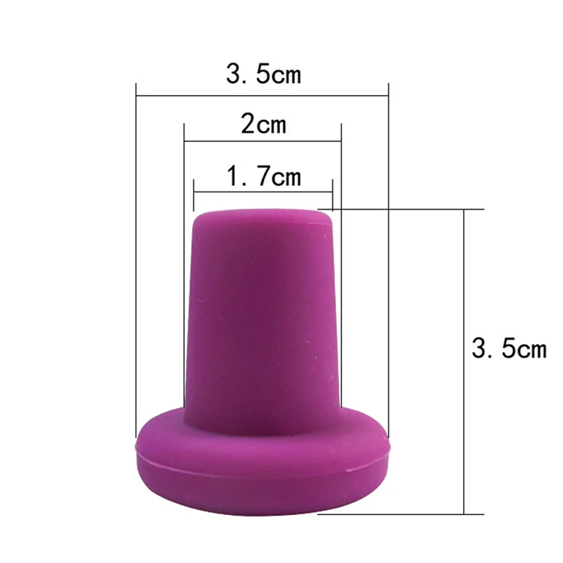 6 Kleuren Flessenstop Fles Caps Wijn Stopper Familie Bar Behoud Gereedschappen Siliconen Creatieve Ontwerp Veilig En Gezond