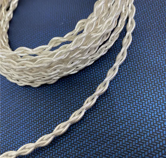 سلك نحاسي مطلي بالفضة أحادي البلورة 196 نواة 4 حصة OD:3.6 مللي متر