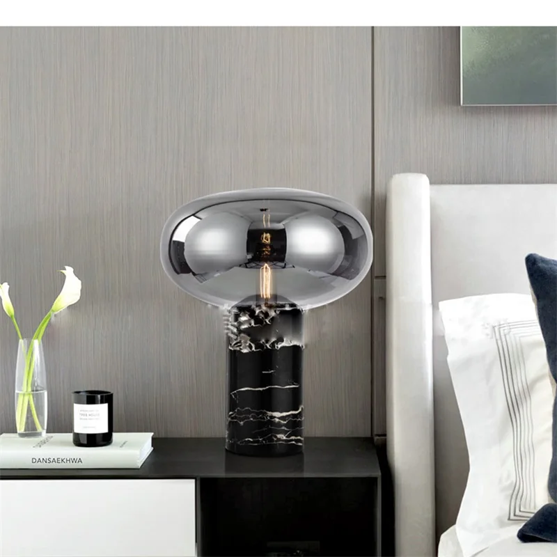 

Sarok Modern Bedside Table Lamp Marble New Luxury Design LED Desk Light Home Decorative For Foyer Living Room Study Office