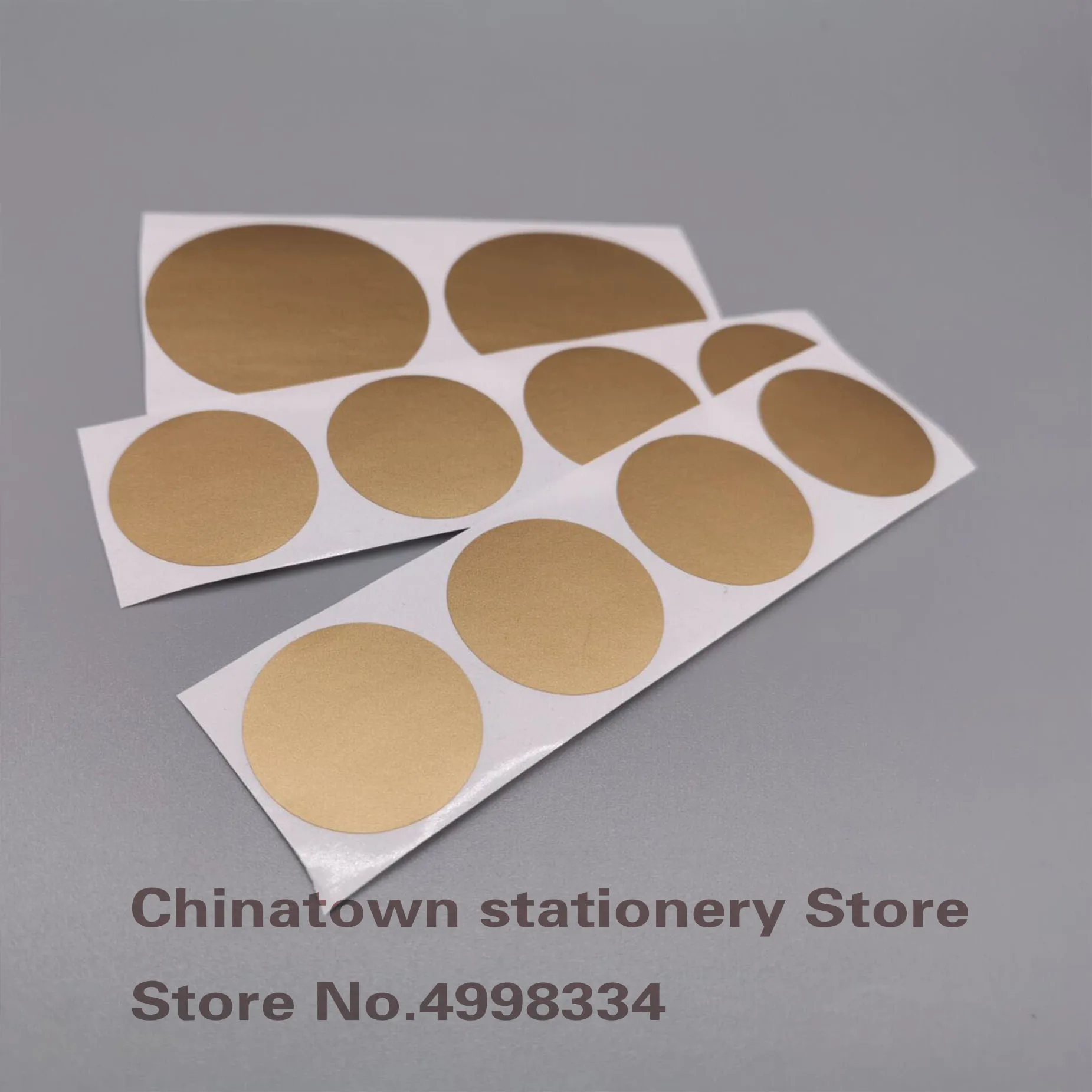 100pcs 2.4'Inch GOLD  Round Scratch Off Stickers 60*60mm Labels Tickets Promotional Games