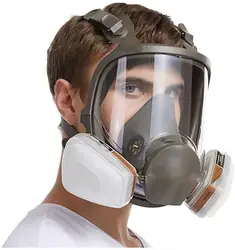 Industrial Spray Full Face 6800 Gas Mask Anti-Fog Dustproof Respirator with Activated Carbon 6001Cartridge 5N11Filter 501Holder