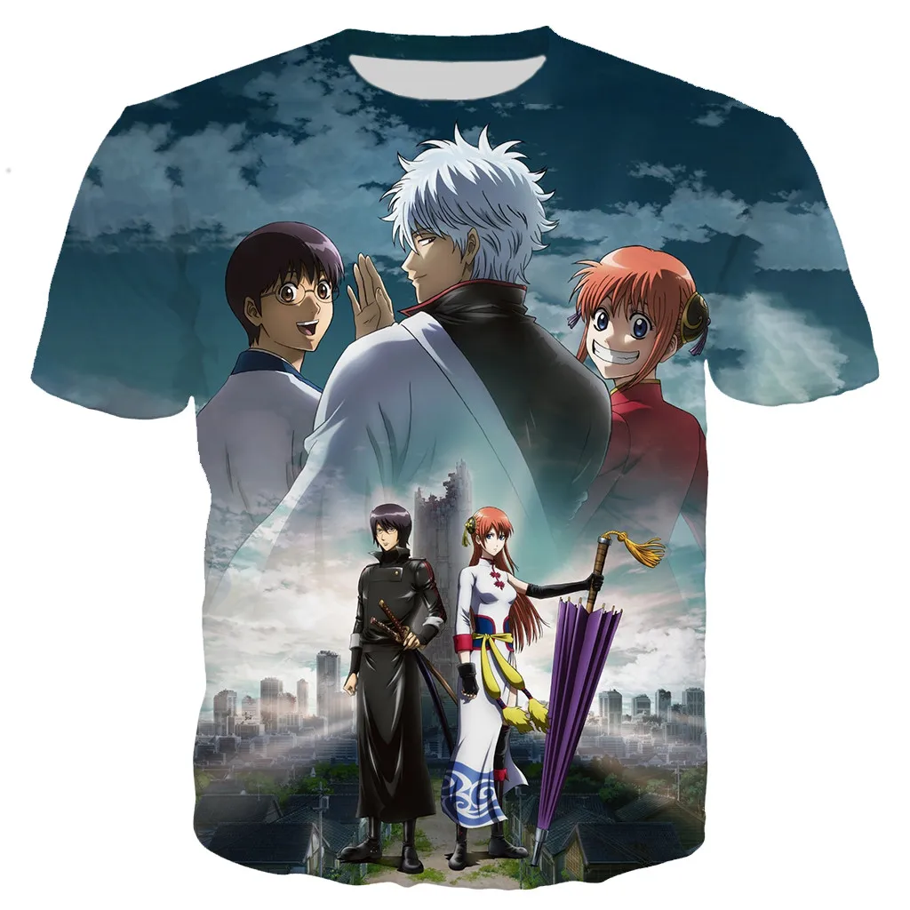 Gintama T Shirt Men/women 3D Printed T-shirts Casual Harajuku Style Tshirt Streetwear Tops