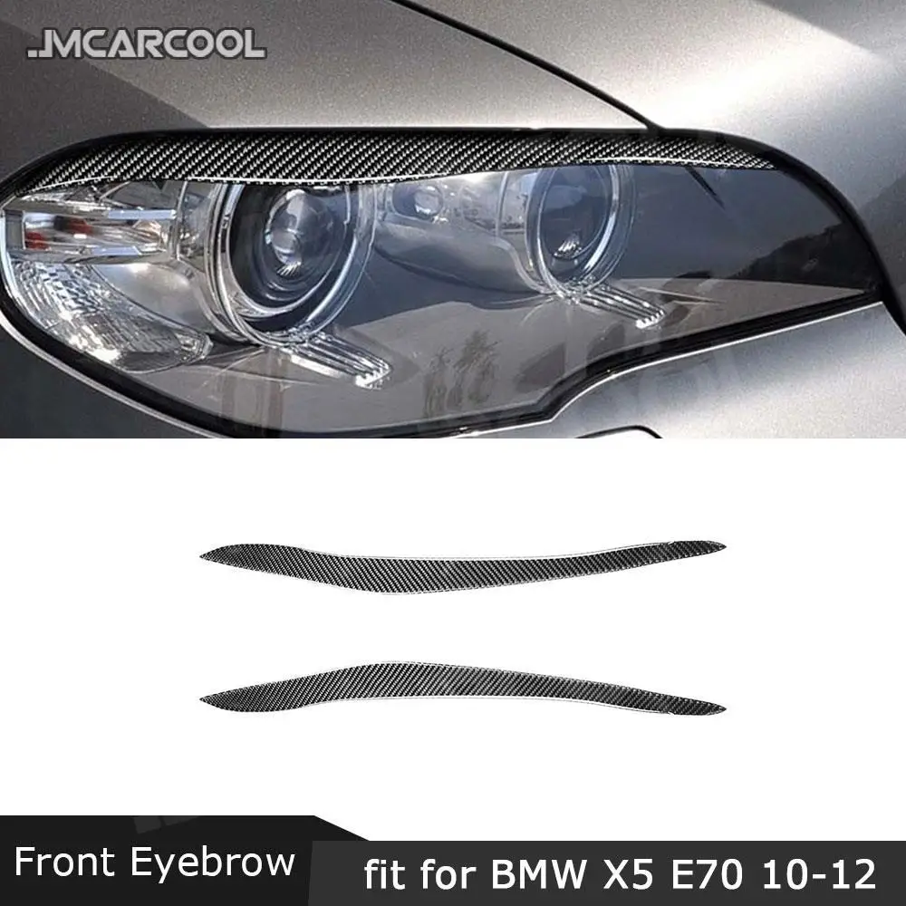 

Carbon Fiber Front Bumper Lip FogLamp Eyebrow Car interior Decoration For BMW X5 E70 2010 2011 2012