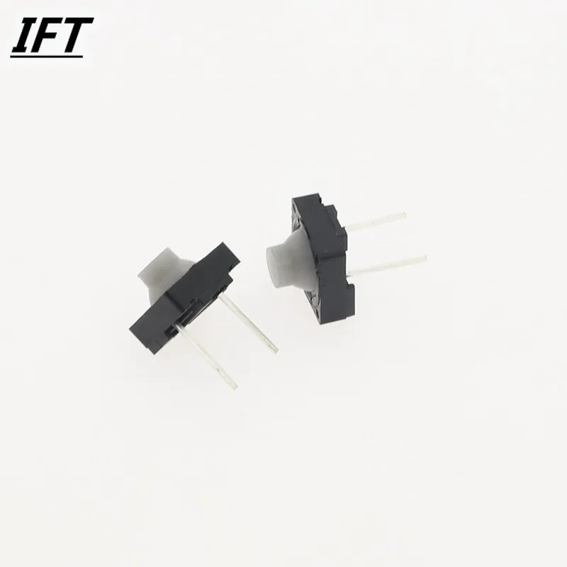 50pcs/lot Free shopping 8*8*5.5MM 2PIN G77 Conductive Silicone Soundless Tactile Tact Push Button Micro Switch Self-reset