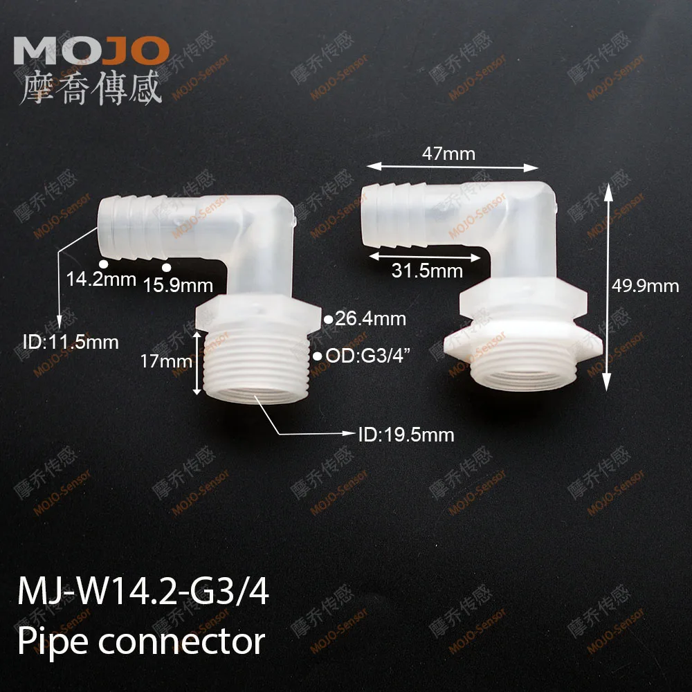 MJ-W14.2-G3/4 100個 エルボおねじニップルコネクタ
