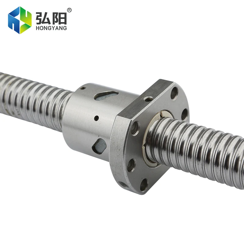 1605 Ball Screw 200 300 350 400 450 500 550 600 650mm Screw C7 1605 Flange Single Ball Ball Groove BKBF12 End Face Machining CNC