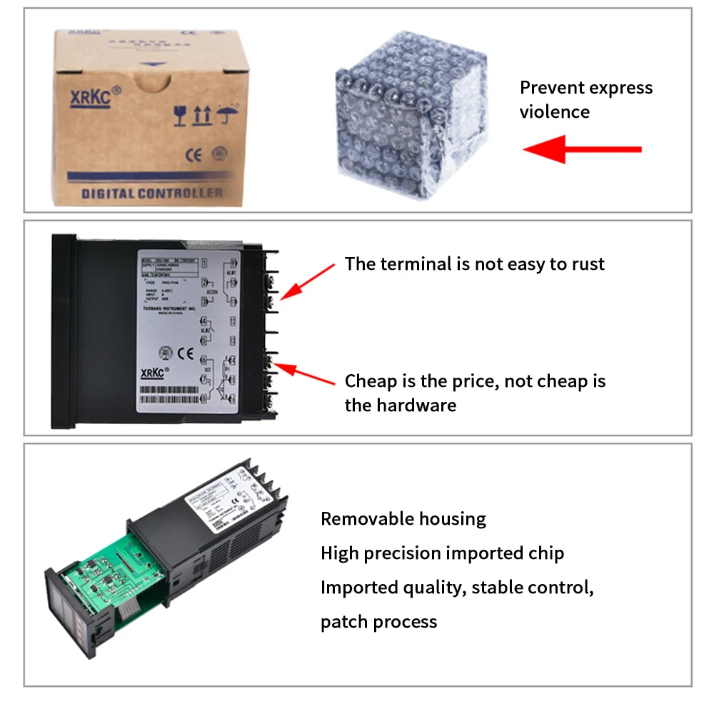 REX-C700 REX-C400 PID Digital Thermostat 220V M AN V AN SSR Relay Output Temperature Controller