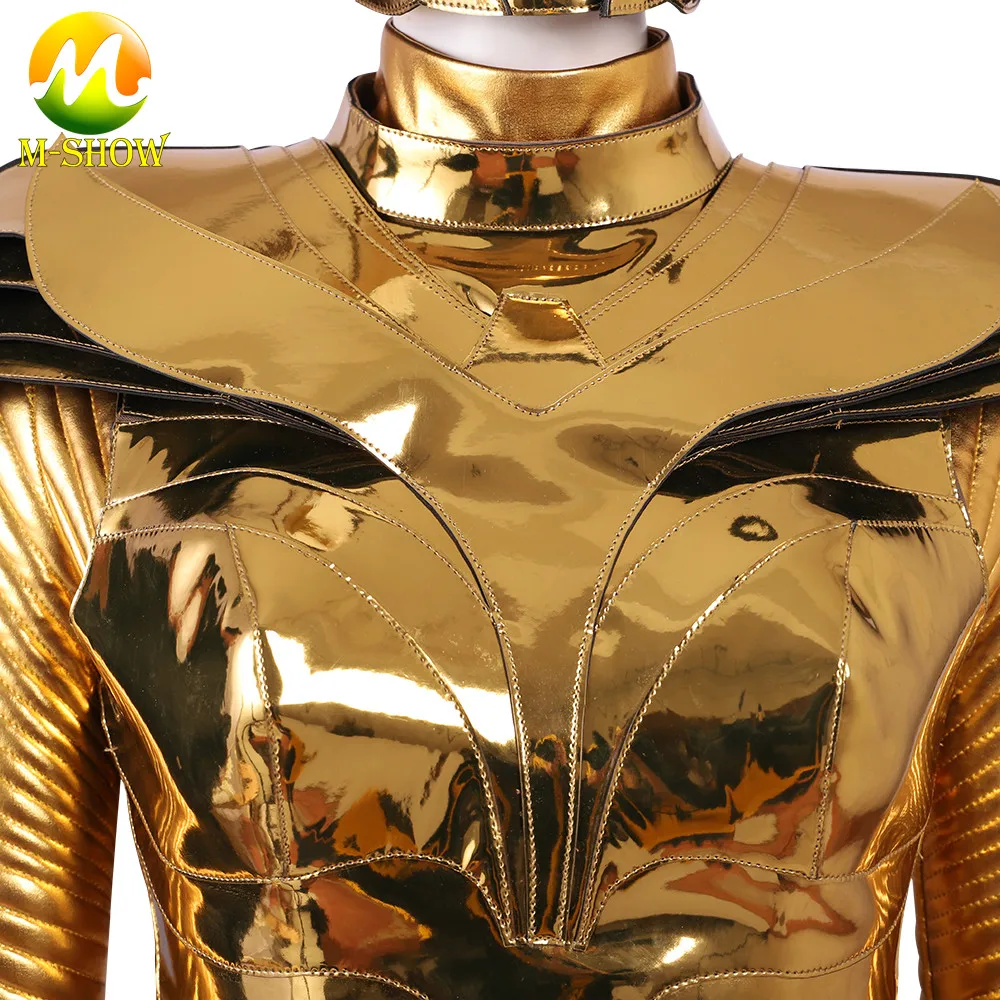 WW84 Costume Cosplay Diana Prince Gold Eagle Armor Suit abito da donna lussuoso per la festa di carnevale di Halloween su misura