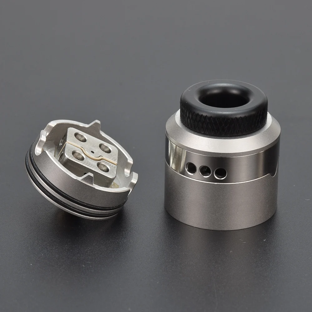 Coilturd Một RDA Atomizer 24Mm Xây Dựng Lại Thuốc Lá Điện Tử 304SS Đơn Coil Hoặc Hai Cuộn Dây Atomizer