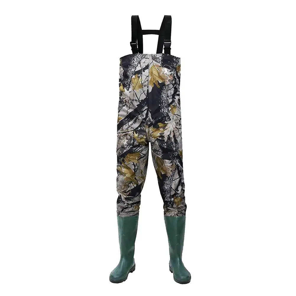 

Fly Fishing Chest Waders Maple Leaf Camouflage Breathable Waterproof Stocking foot River Wader Pants for Men and Women