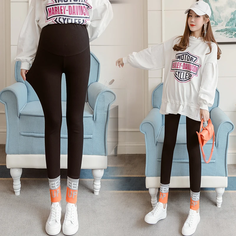 Make quality outside the pregnant female leggings to wear during the spring and autumn web celebrity paragraphs with autumn spor