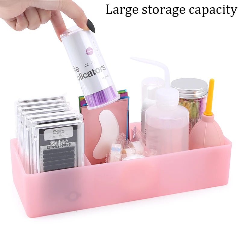 Large Capacity Eyelash Tool Storage Box For Eyelash Extension Tweezer Case Cosmetic Makeup Tools Storage Box Lash Accessories