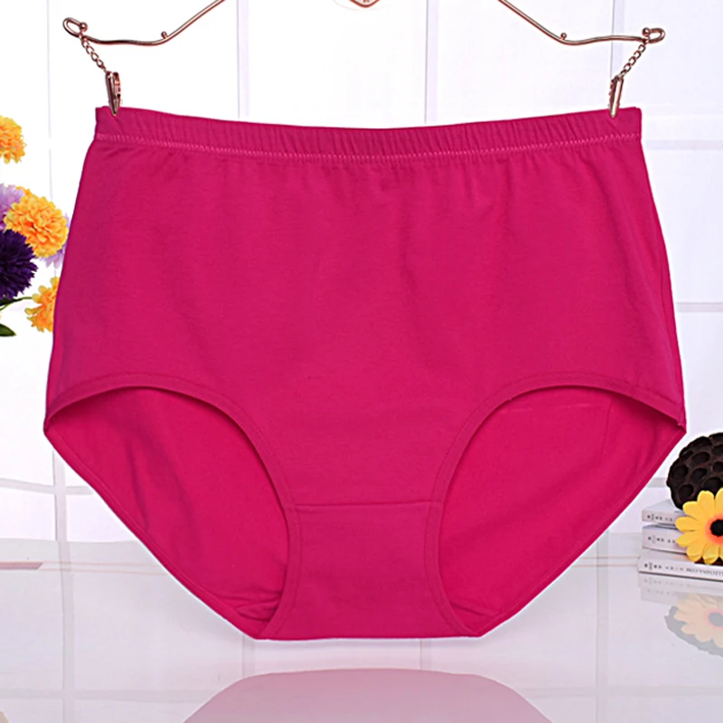 BS20 New Ladies Big Size Women\'s Underpants High Waist Briefs Plus Fsize female Underwear Women Cotton Panties