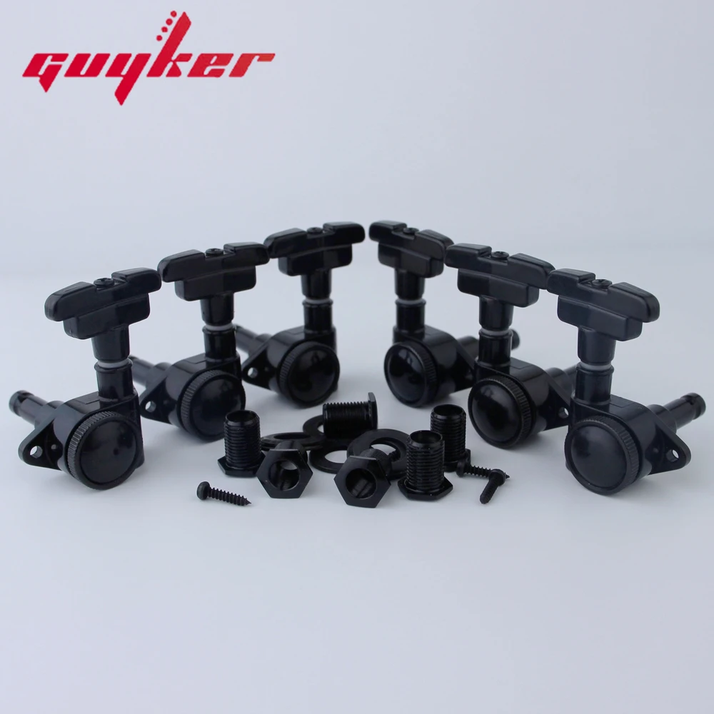 

GUYKER 3R3L Guitar Tuning Pegs Lock String Tuner Machine Heads Art Deco Rotomatic Imperial Style