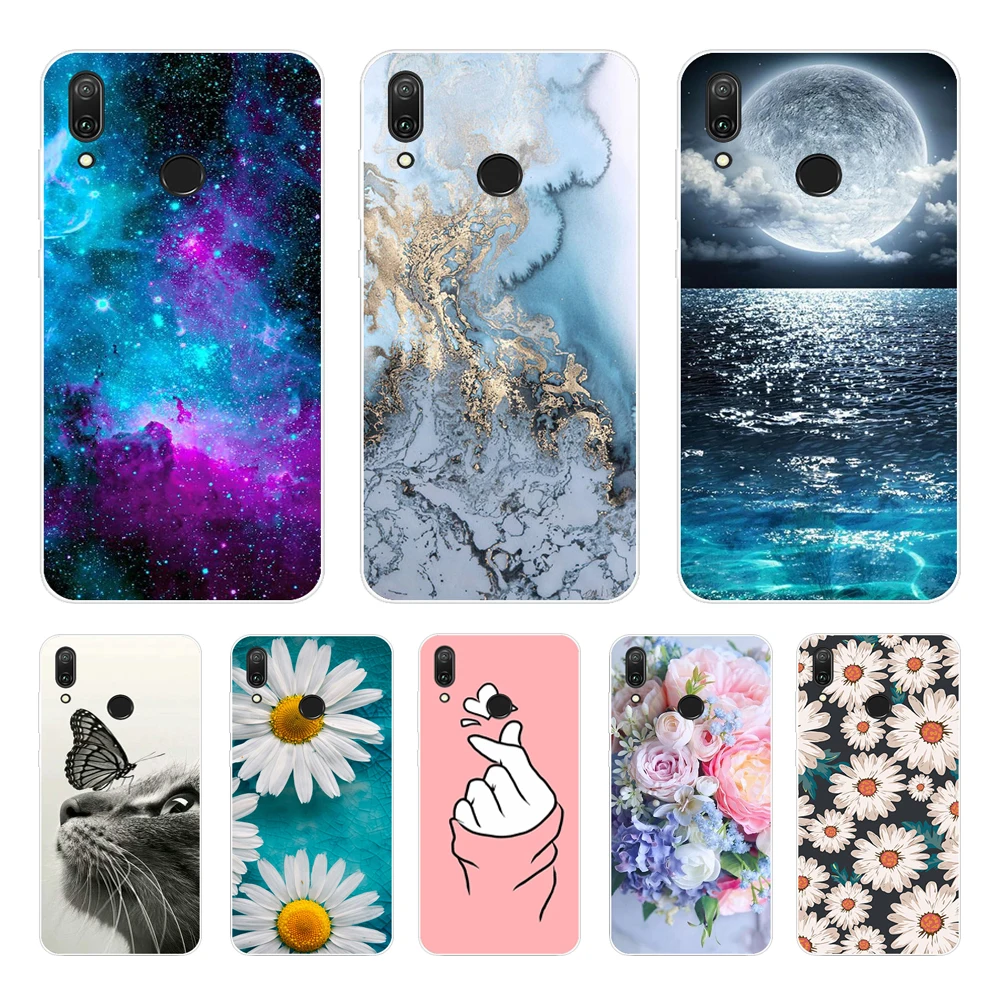 Huawei Y7 2019 Case Huawei y7 Prime 2019 Silicone TPU Cover Soft Phone Case For Huawei Y7 2019 Y 7 Y7Prime Y7 Prime 2019 Case