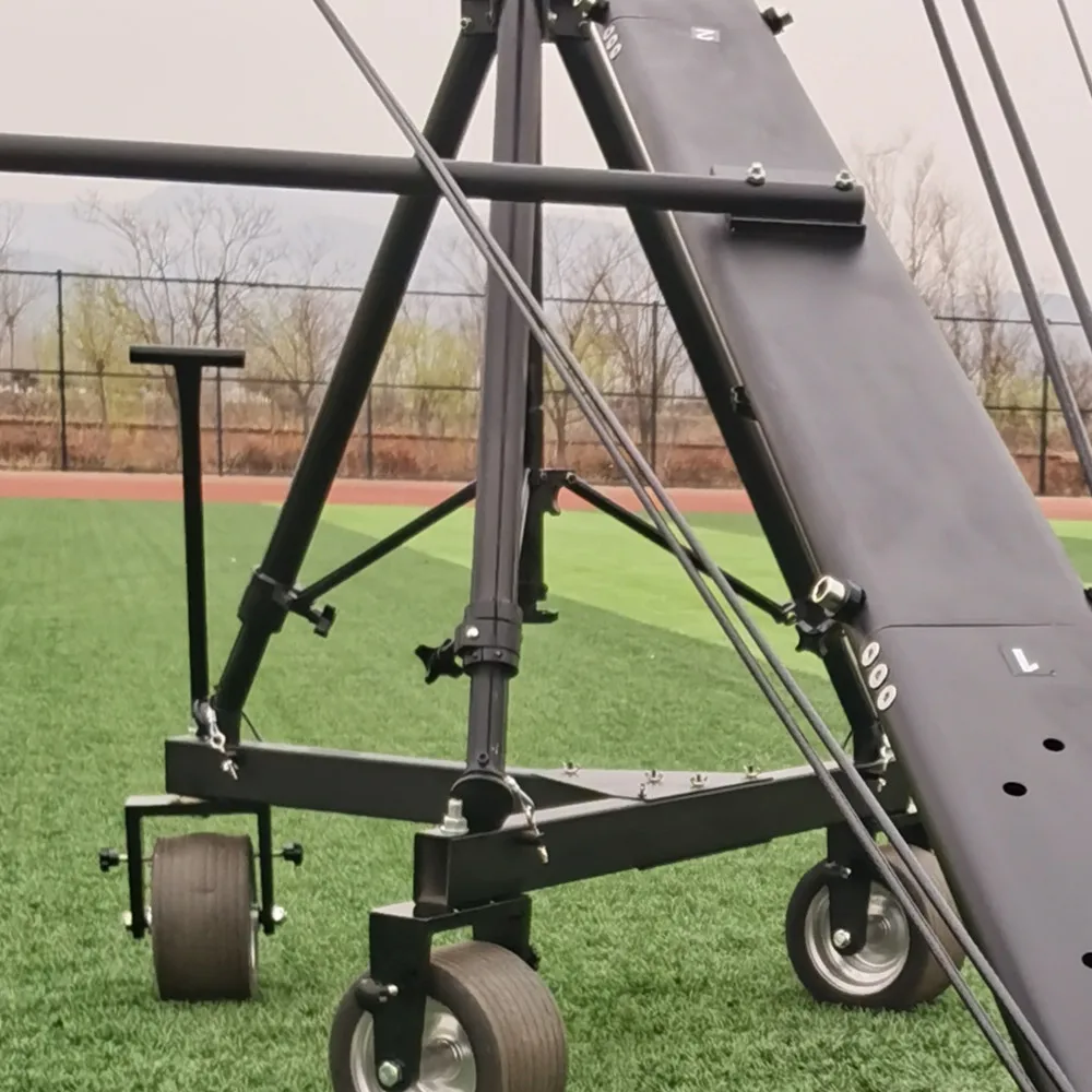 Horseshoe foot retractable tripod and Wide wheel for Camera Crane Jib or video camera filming