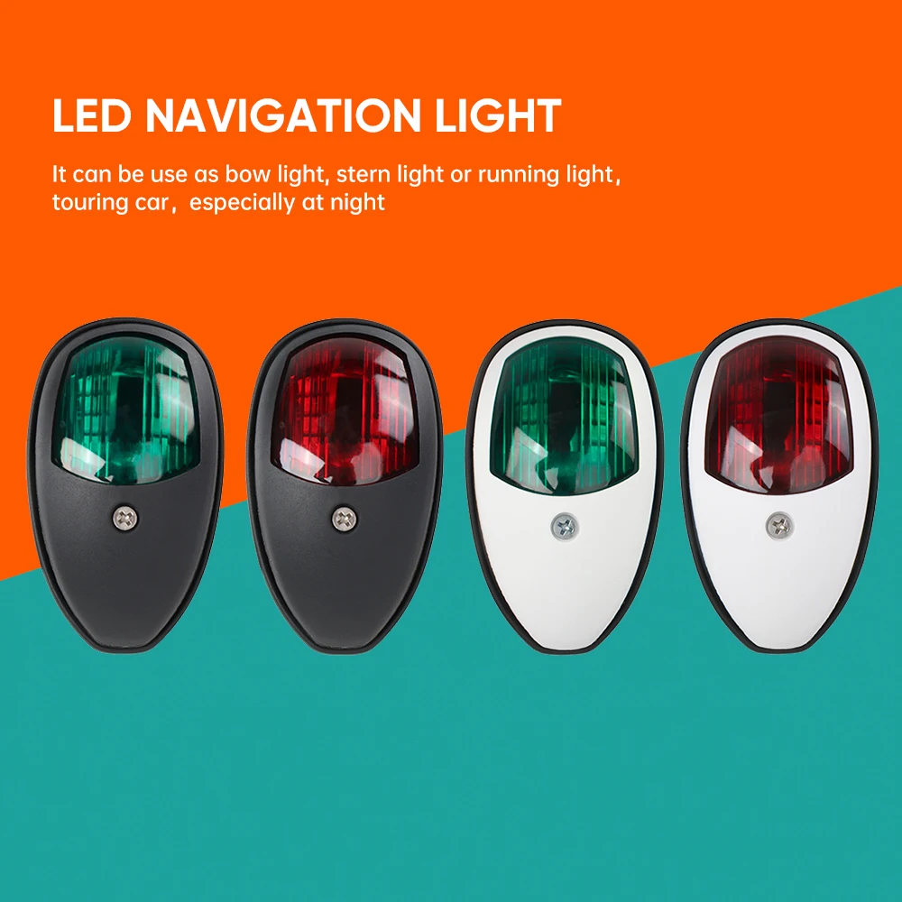 

LED Navigation Light 2Pcs/Set 10V-30V For Marine Boat Yacht Truck Trailer Van Starboard Port Side Light Signal Warning Lamp LED