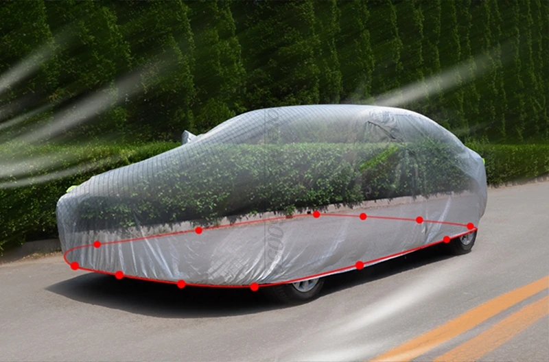 for Sedan Car cover UV-anti Dust for Mobile Garage Smart Windshield Protector Moto Tent Tesla Model X Carbon Peva Car Cover
