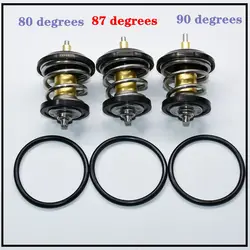 80 87 90 Degrees Engine Coolant Thermostat For Audi A3 A4 VW Jetta Passat CC Maiteng Tiguan 2.0L 06H121113B 06H 121 113 B