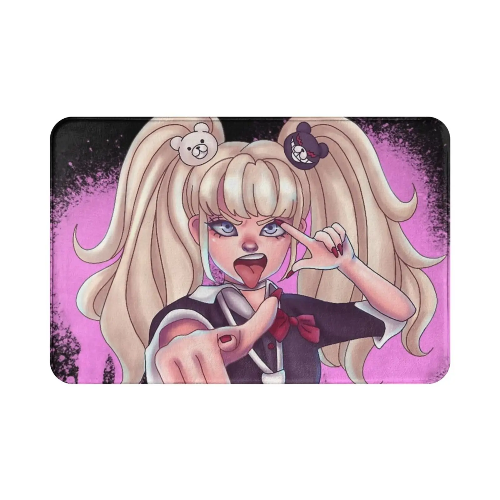 Junko Enoshima Carpet Carpet Junko Enoshima Danganronpa Anime Enoshima Junko Monokuma Gamer