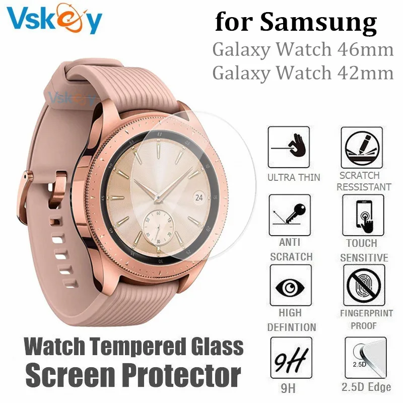 

5PCS Smart Watch Screen Protector for Samsung Galaxy Watch 42mm 46mm SM-R800 R810 Tempered Glass Protective Film